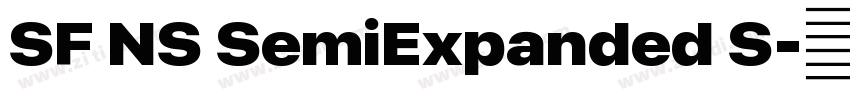 SF NS SemiExpanded S字体转换 SF NS SemiExpanded S字体转换